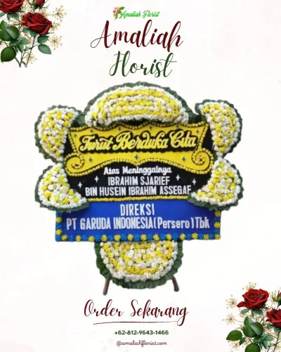 Papan Bunga Duka di Salero